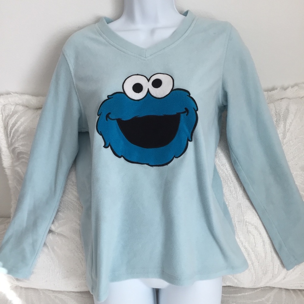 Sesame Street Vintage Cookie Monster Soft Top Os - Gem